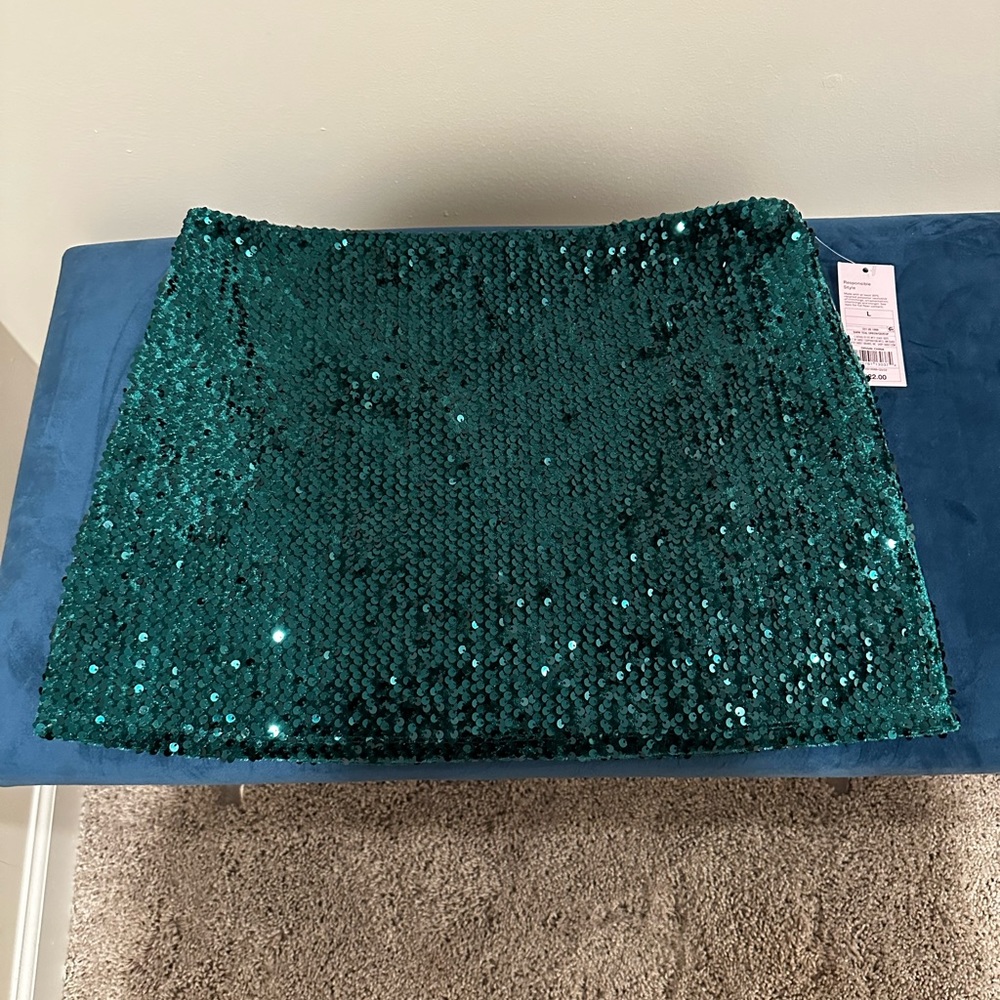 Sequin Mini Skirt